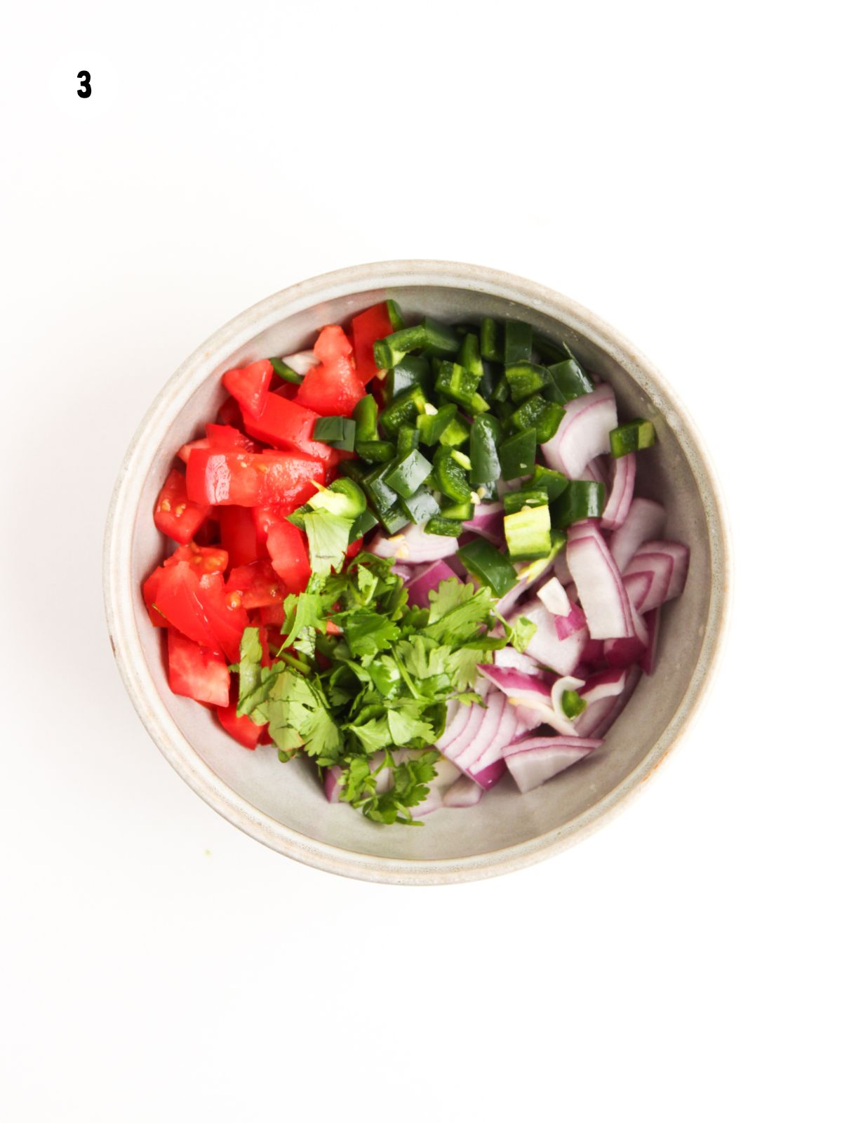 pico de gallo in bowl