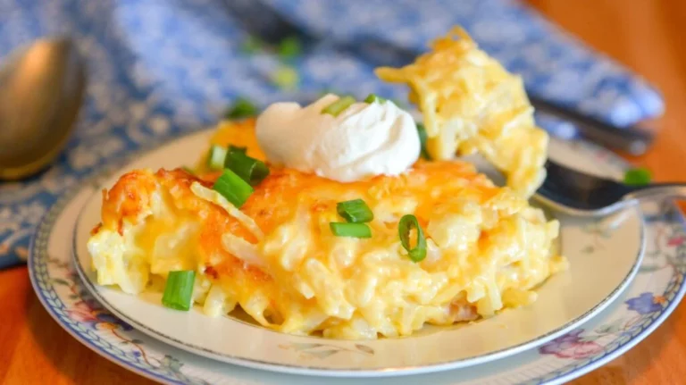 plate of Hashbrown Casserole
