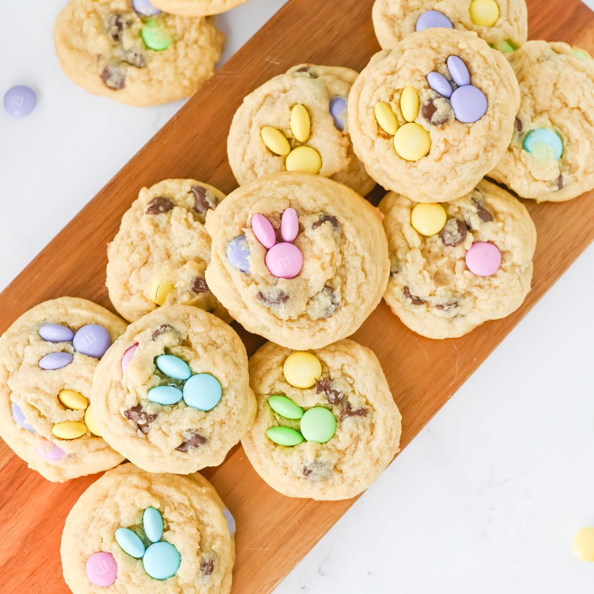 Easter M&M Bunny Cookies