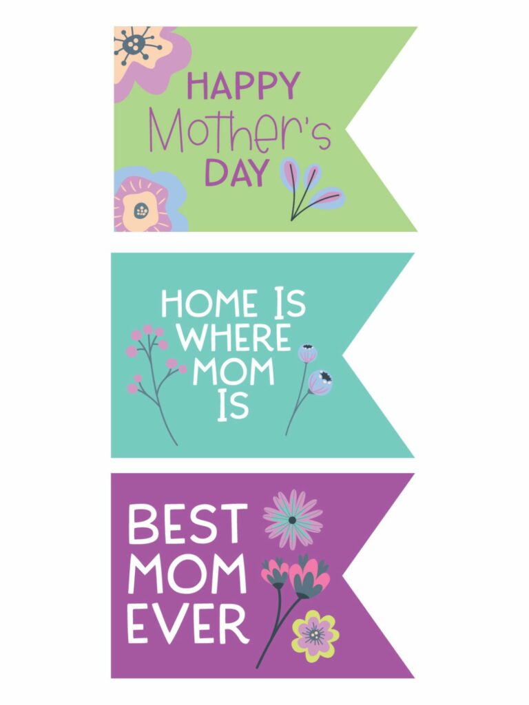 Best mom ever printable tags.