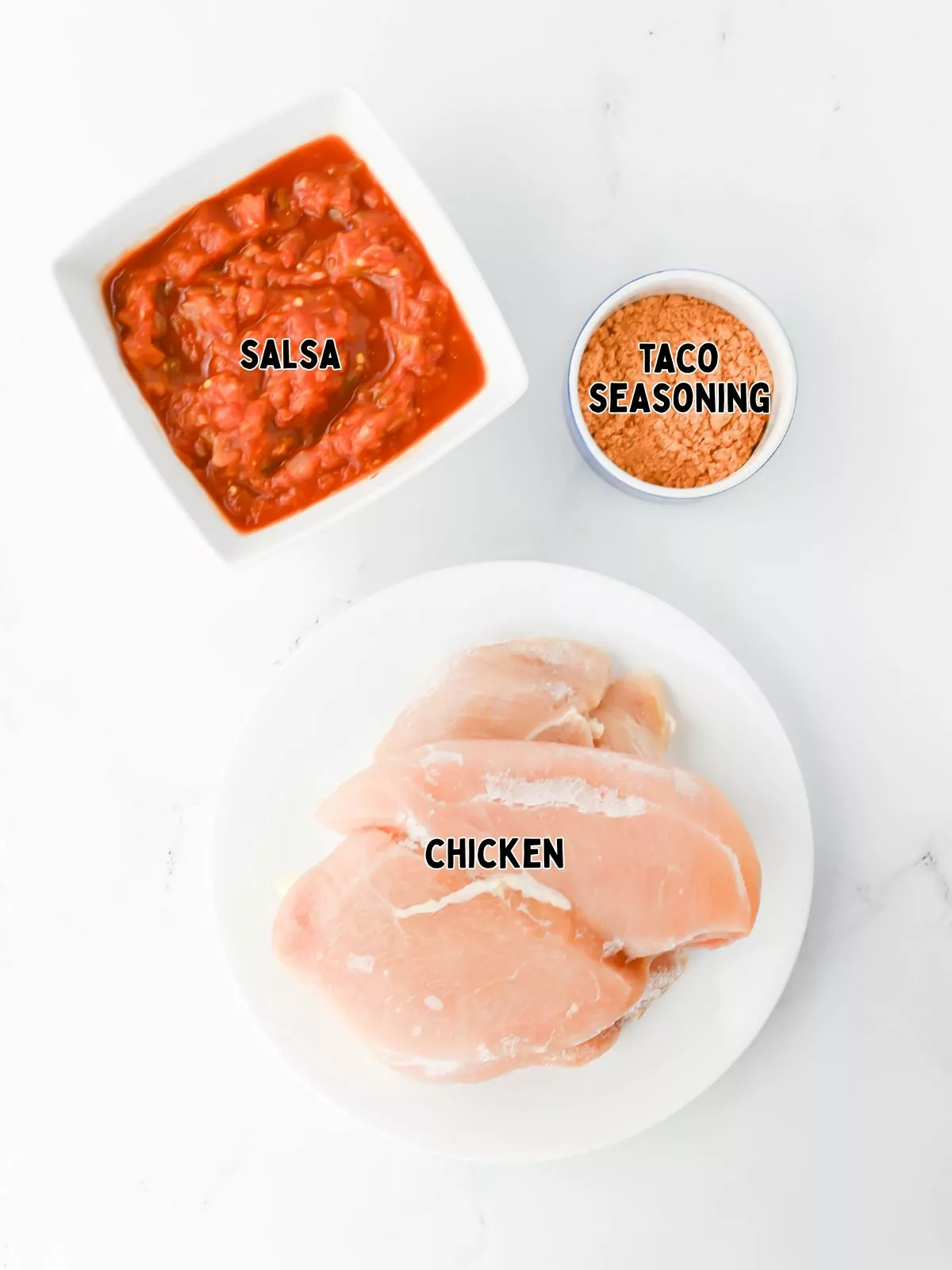 Ingredients for Shredded Chicken Tacos