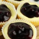 Mini Blueberry Cheesecakes Pin