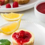 Raspberry Mini Cheesecakes Pin