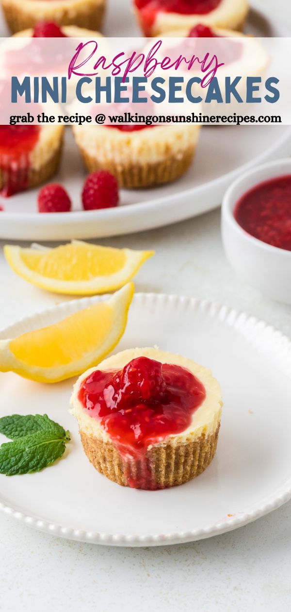 Raspberry Mini Cheesecakes Pin