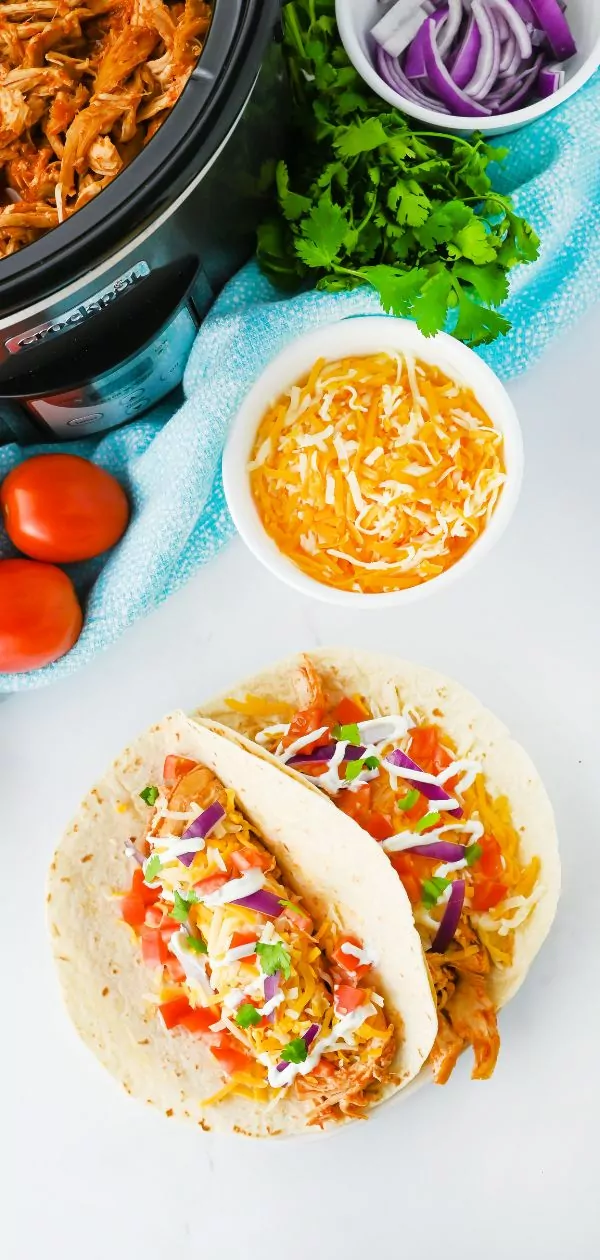 Shredded Chicken Taco Recipe Pin
