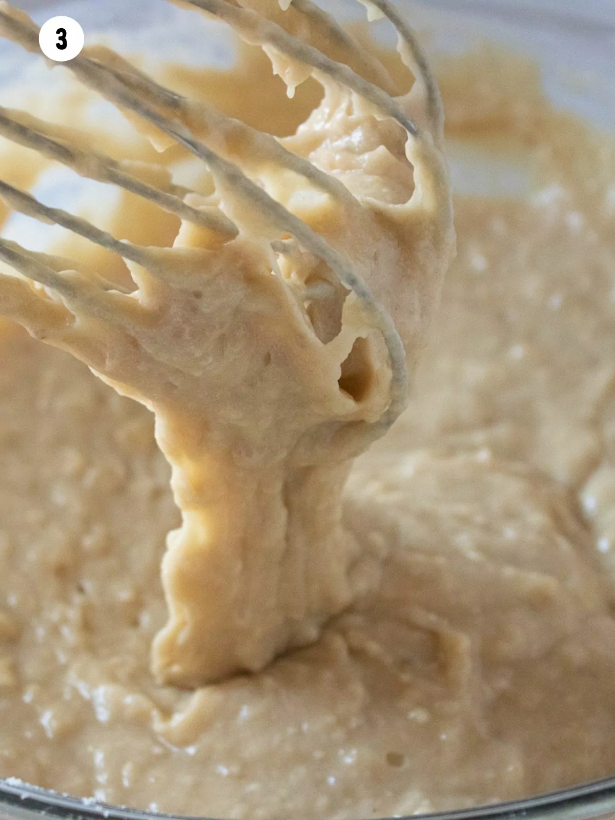 batter combined for banana nut muffins