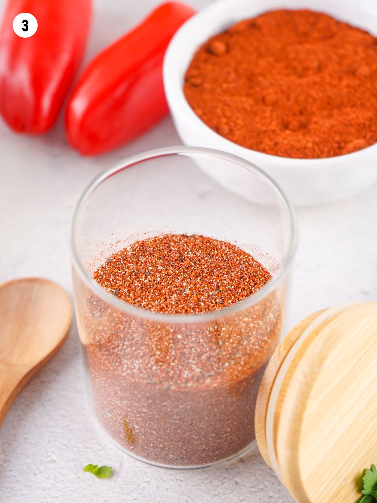 seasoning added to an air tight jar