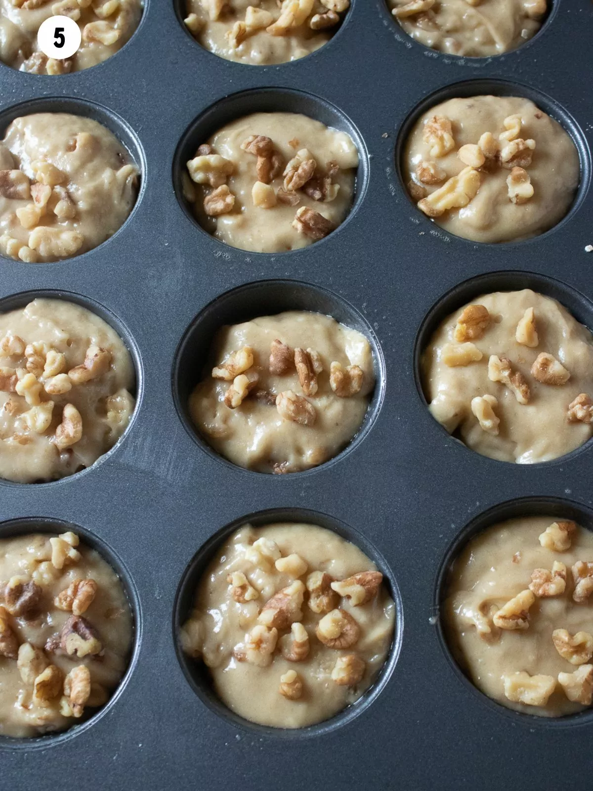 add batter to muffin pan