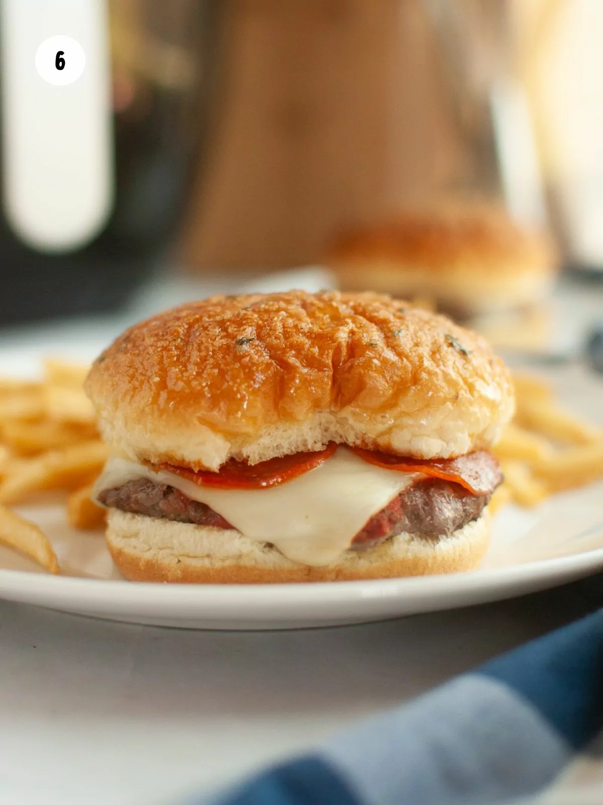 garlic butter on top bun