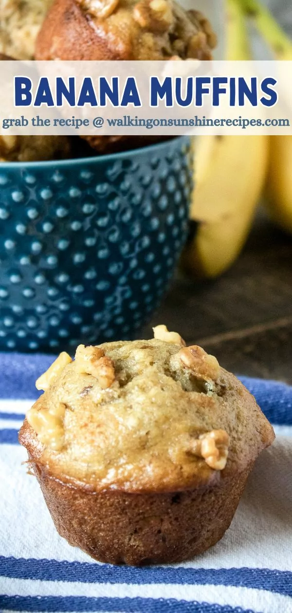 Banana Muffin Recipe Pin