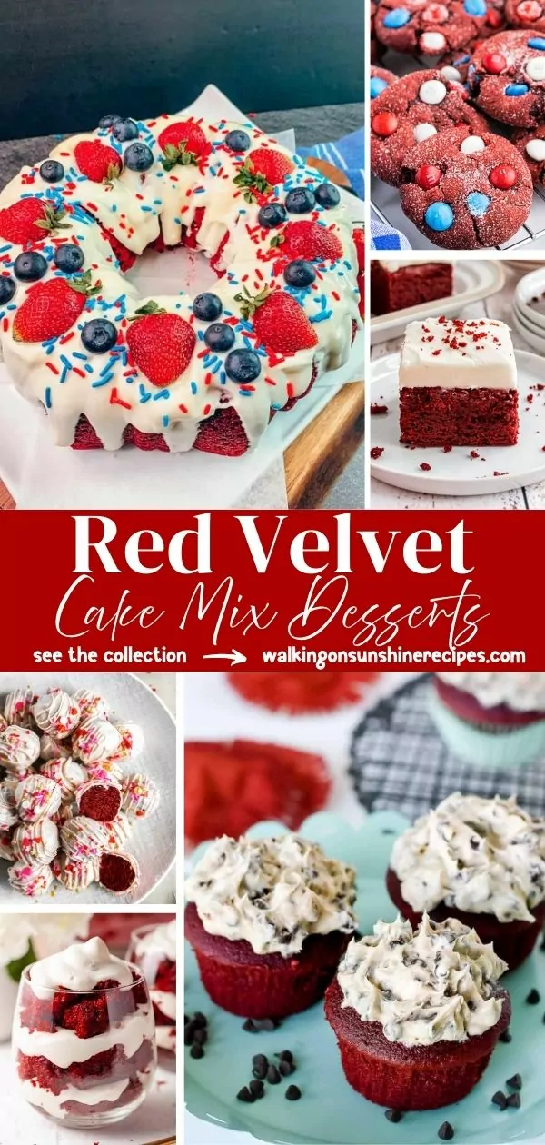 Desserts with Red Velvet Cake Mix