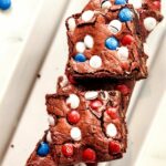 Easy Patriotic Homemade Brownies pin