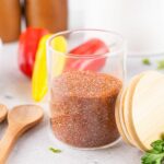 BBQ Seasoning Mix in a glass jar
