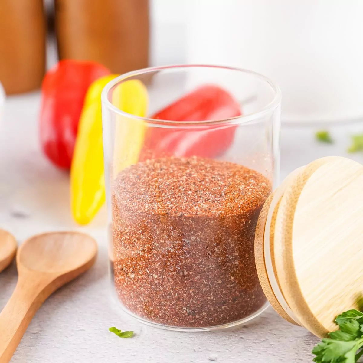 BBQ Seasoning Mix in a glass jar