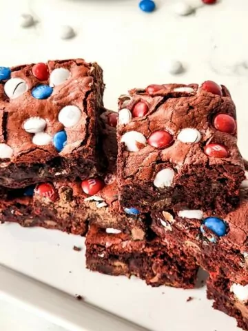 Easy Patriotic Homemade Brownies