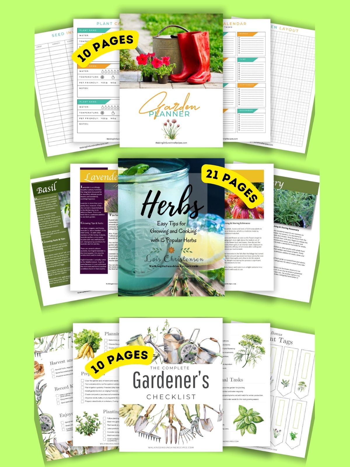 Inside each book in the Garden Bundle.