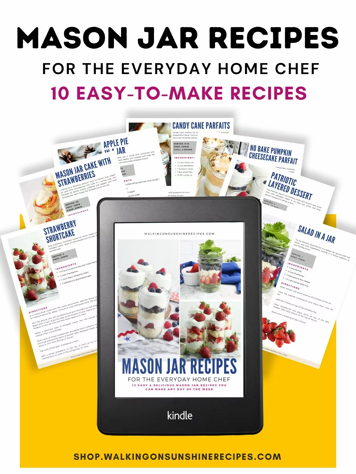 Mason Jar Recipes ebook promo photo.