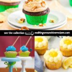 Pinterest photo of collection of cupcake recipes to serve to Dad.
