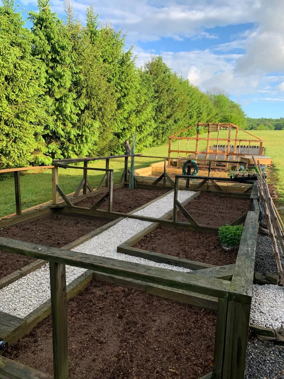 updated improved and bigger garden.