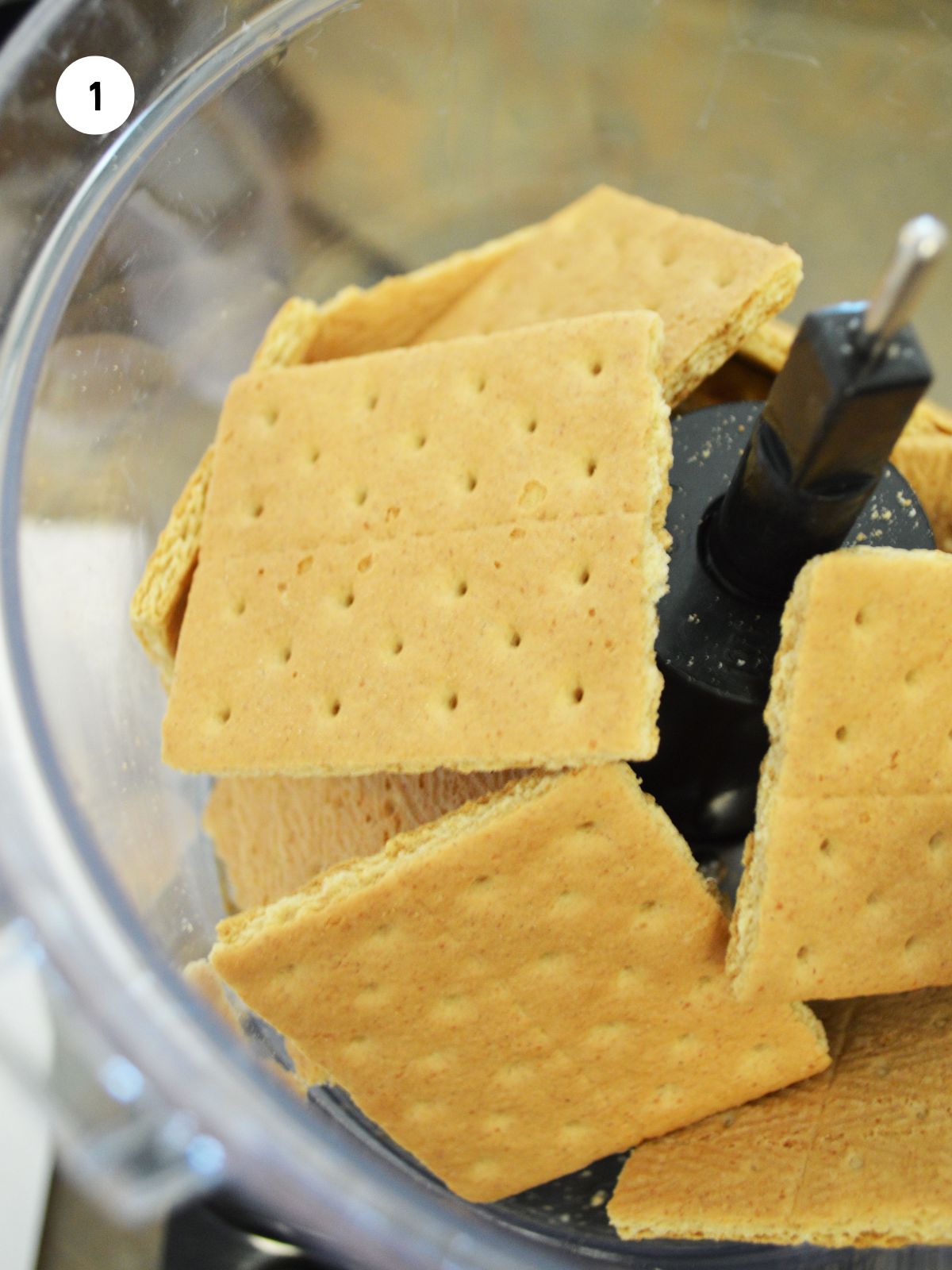 graham crackers in a food processor