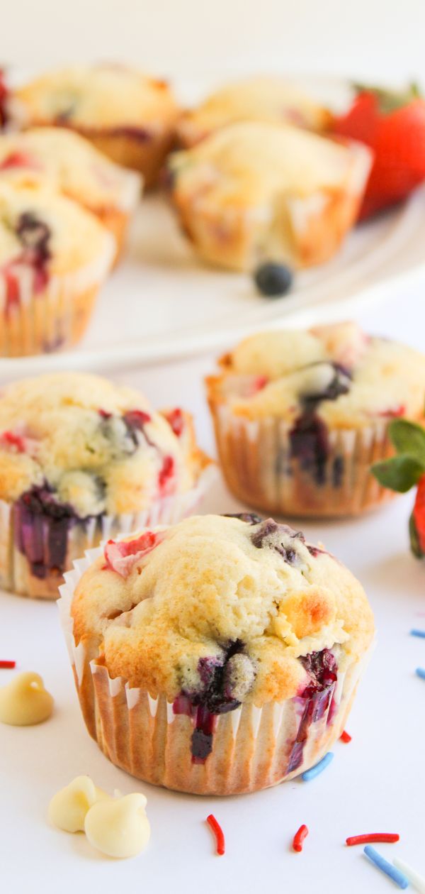 4th of July Muffins Pin
