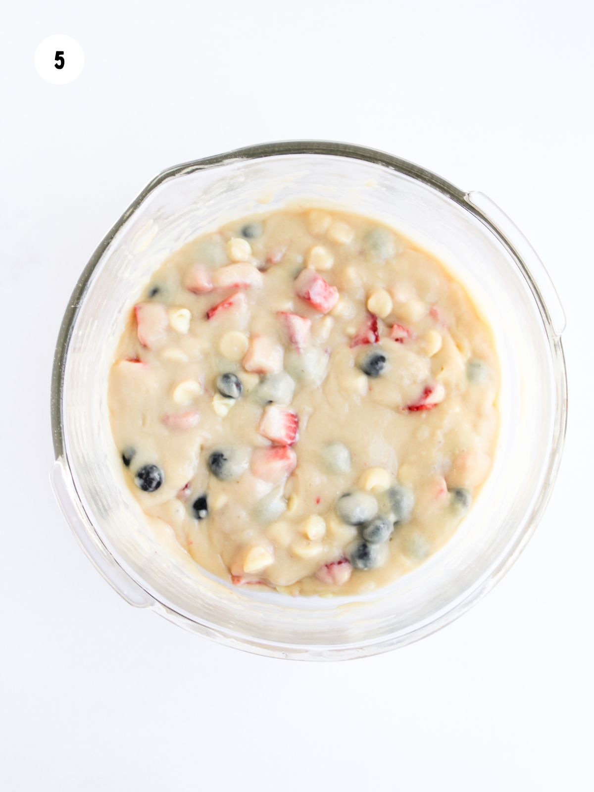 mixed berry muffin batter