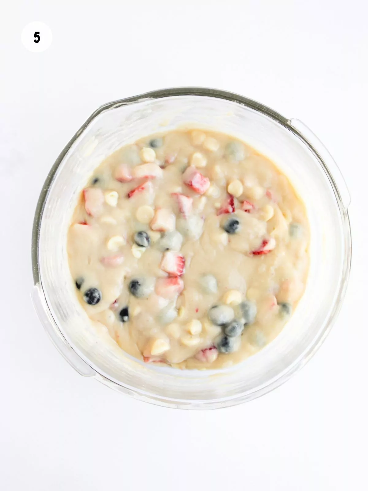 mixed berry muffin batter