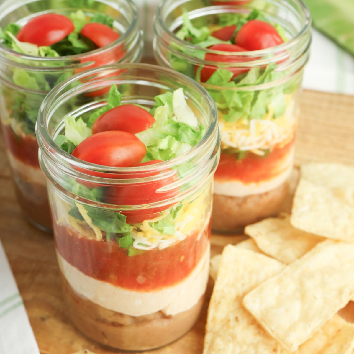 Mason Jar Taco Dip
