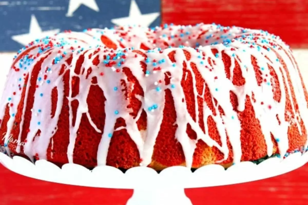Firecracker Almond Bundt Cake
