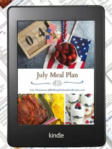 Kindle July Meal Plan.