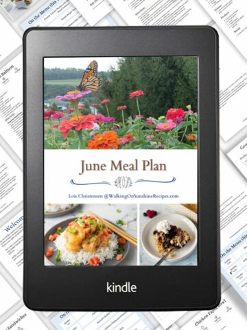 featured tablet sized photo of June meal plan.