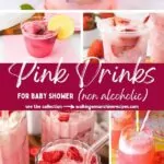 Non Alcoholic Pink Drinks for Baby Shower