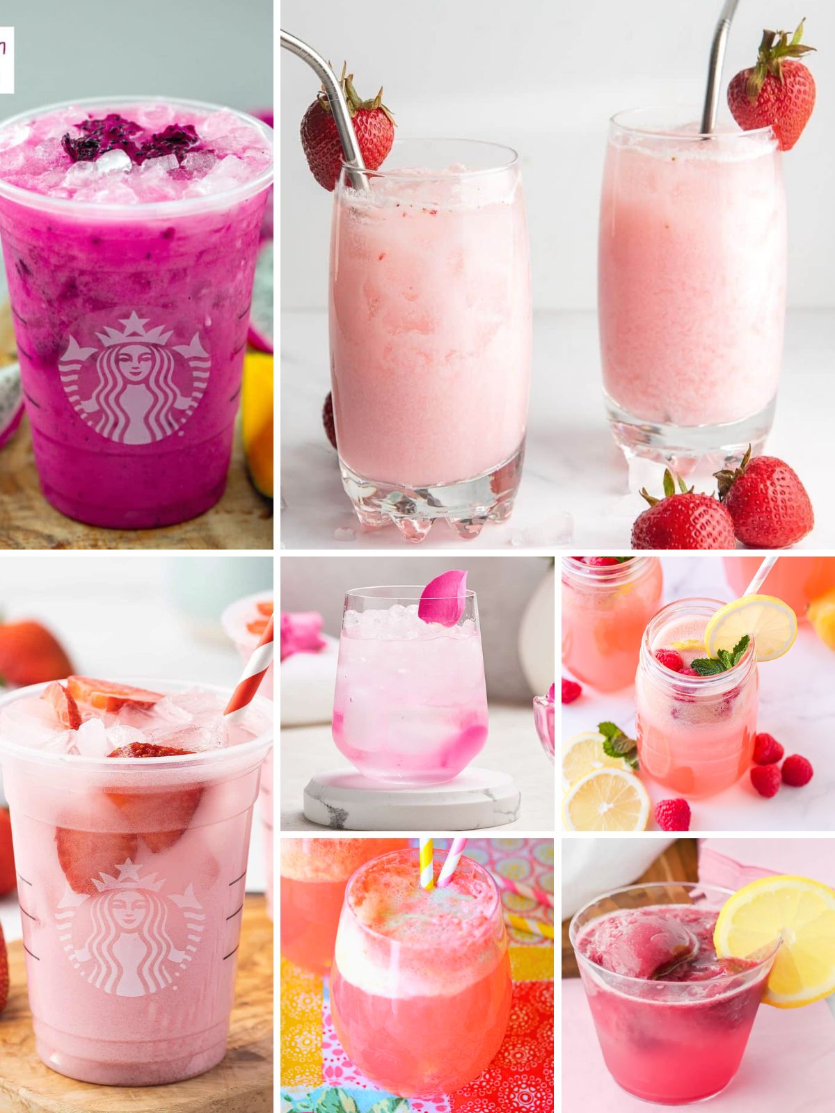 Non Alcoholic Pink Drinks for Baby Shower