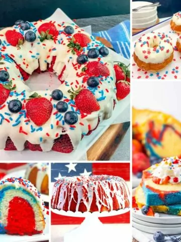 Red, White and Blue Bundt Cake Recipes