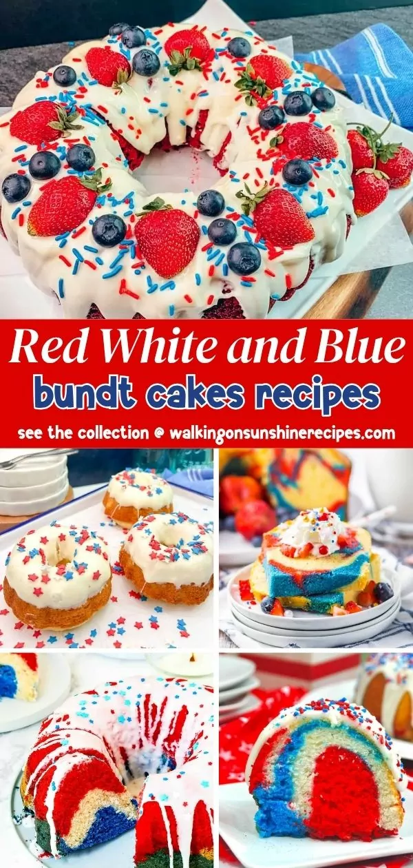 Red, White and Blue Bundt Cake Recipes