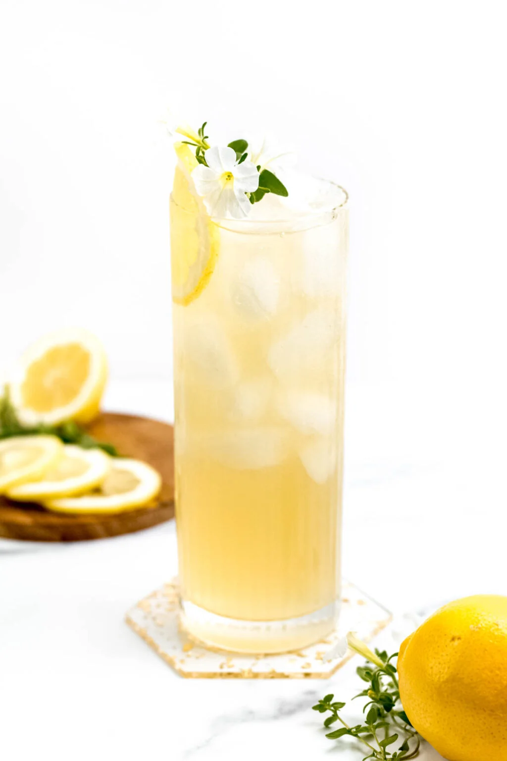 a glass of Lynchburg Lemonade with ice