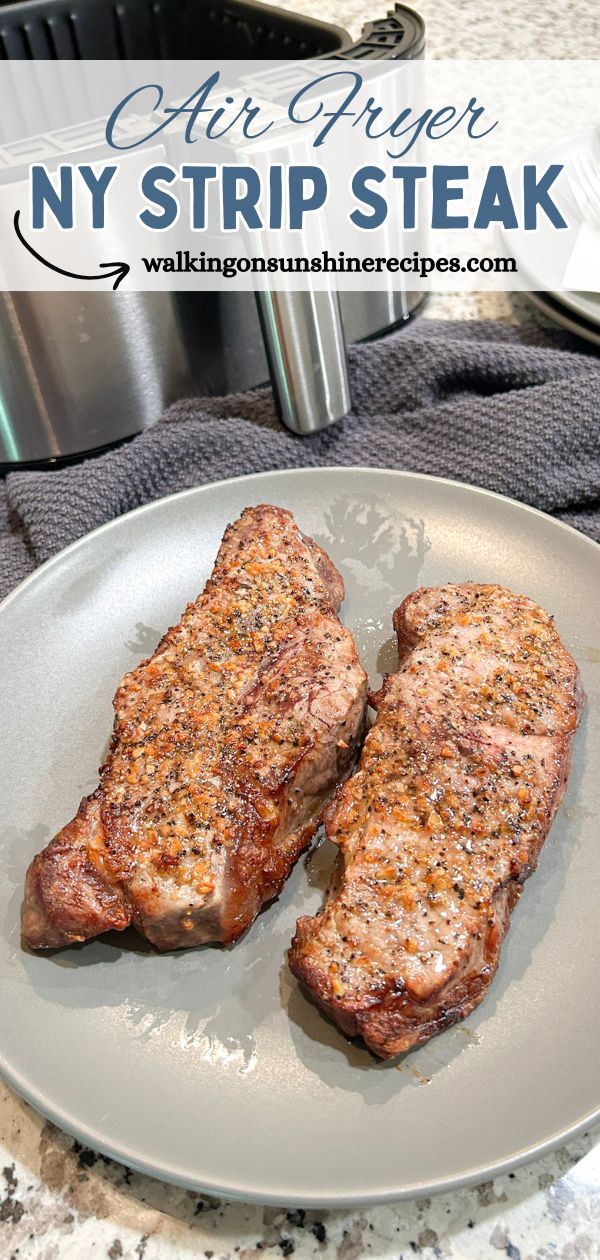Air Fryer NY Strip Steak Pin