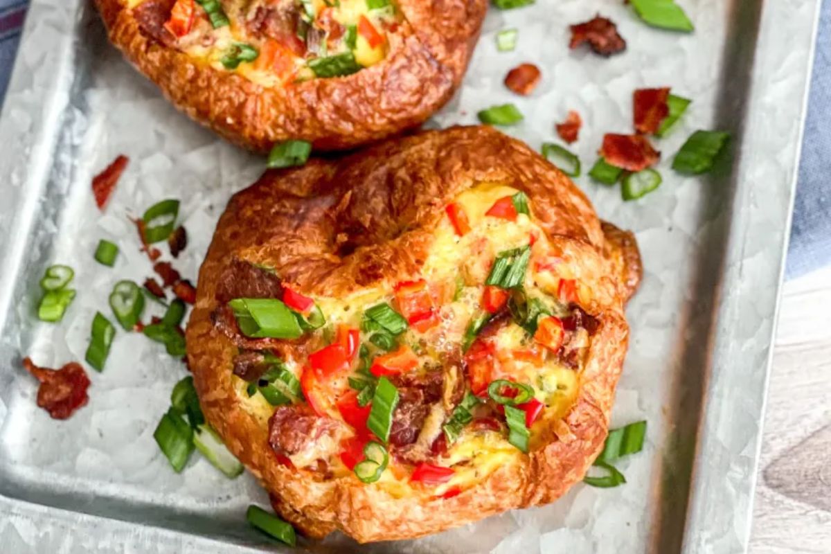 Breakfast Casserole Croissant Boats