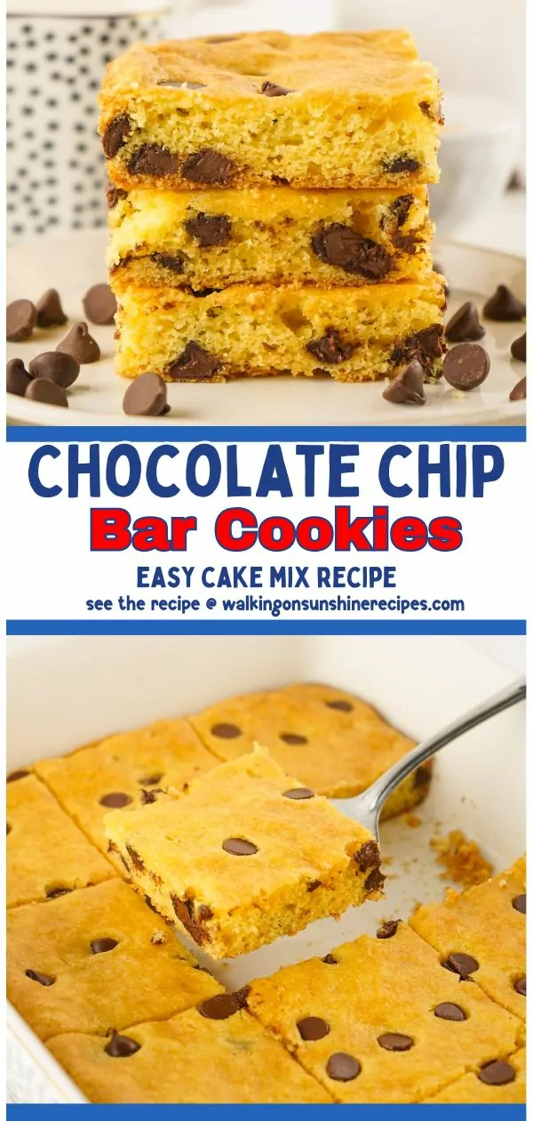 cake mix cookie bars.