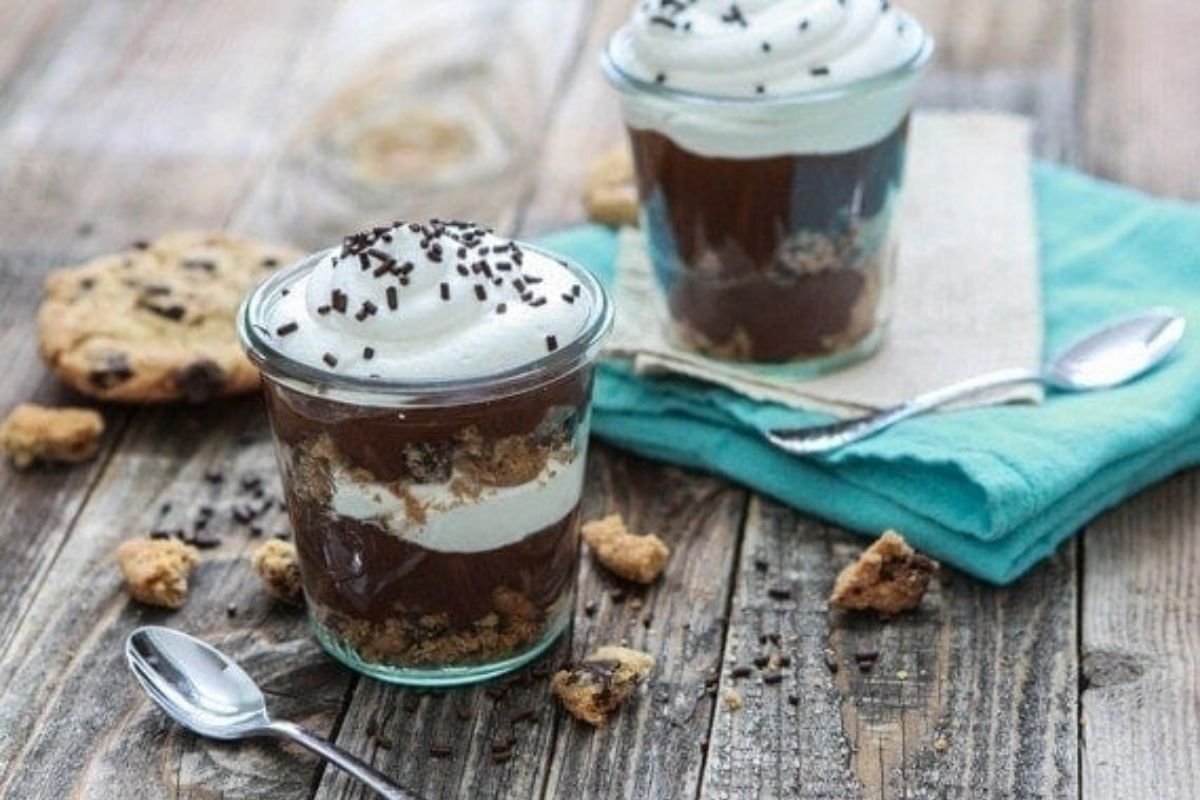 Chocolate Chip Cookie Pudding Parfait