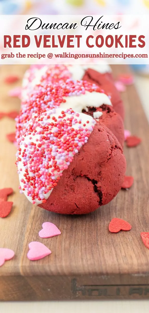 Duncan Hines Red Velvet Cookies Pin.