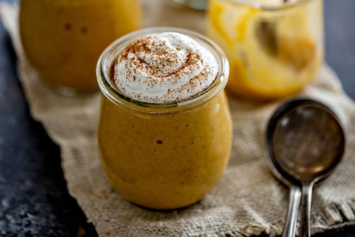 a jar of Pumpkin Pudding
