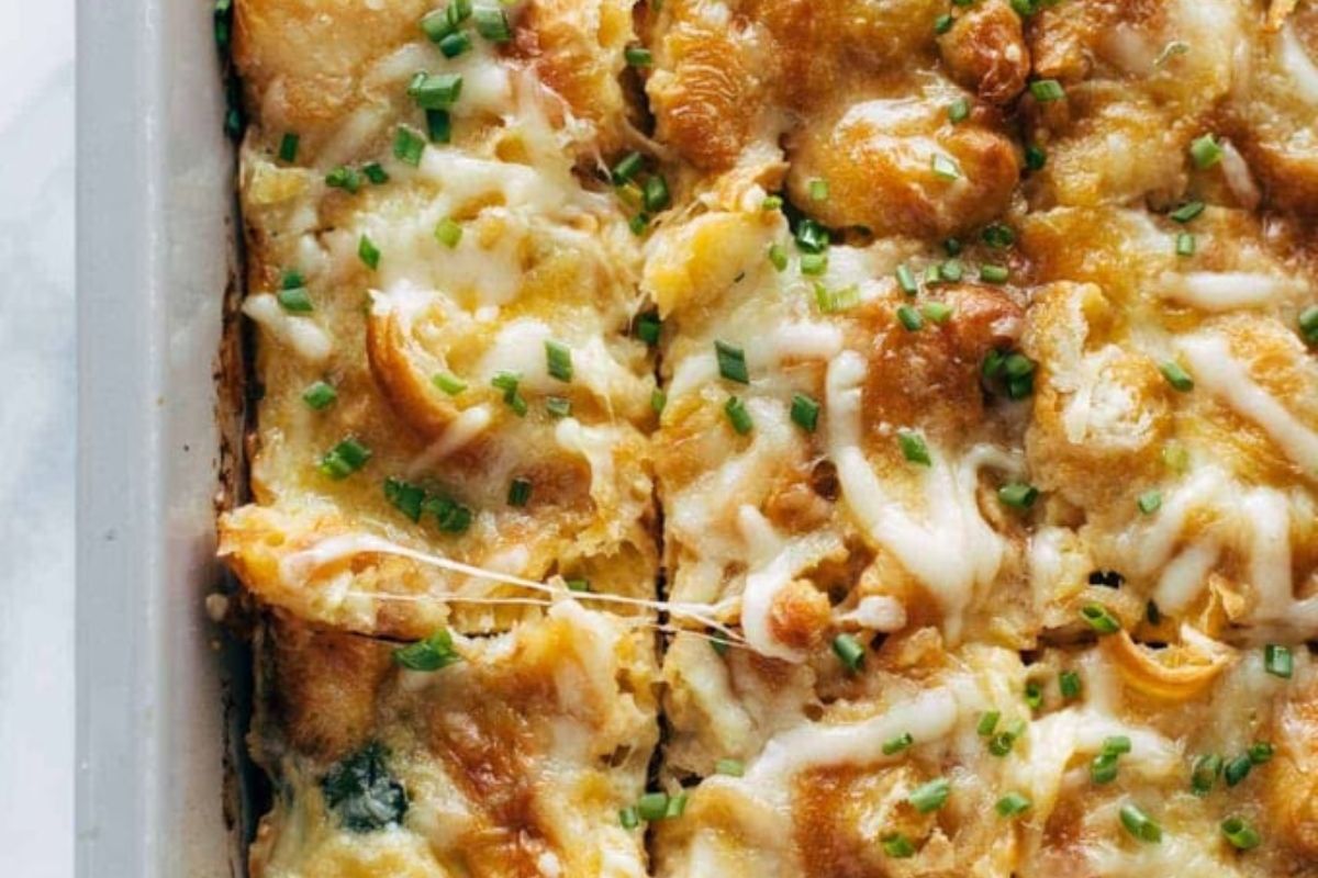 Egg and Croissant Brunch Bake