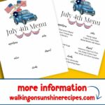 patriotic menu.