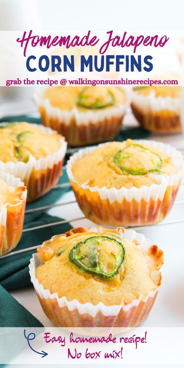 corn muffins with sliced jalapeno on top.