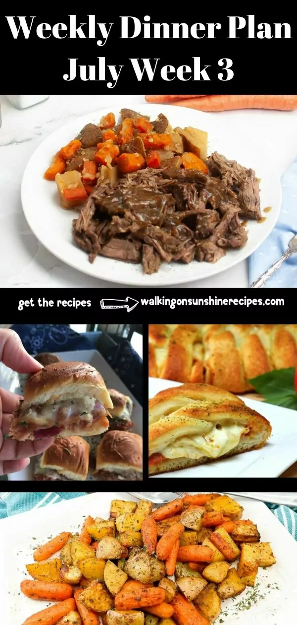 weekly dinner plan week 3.