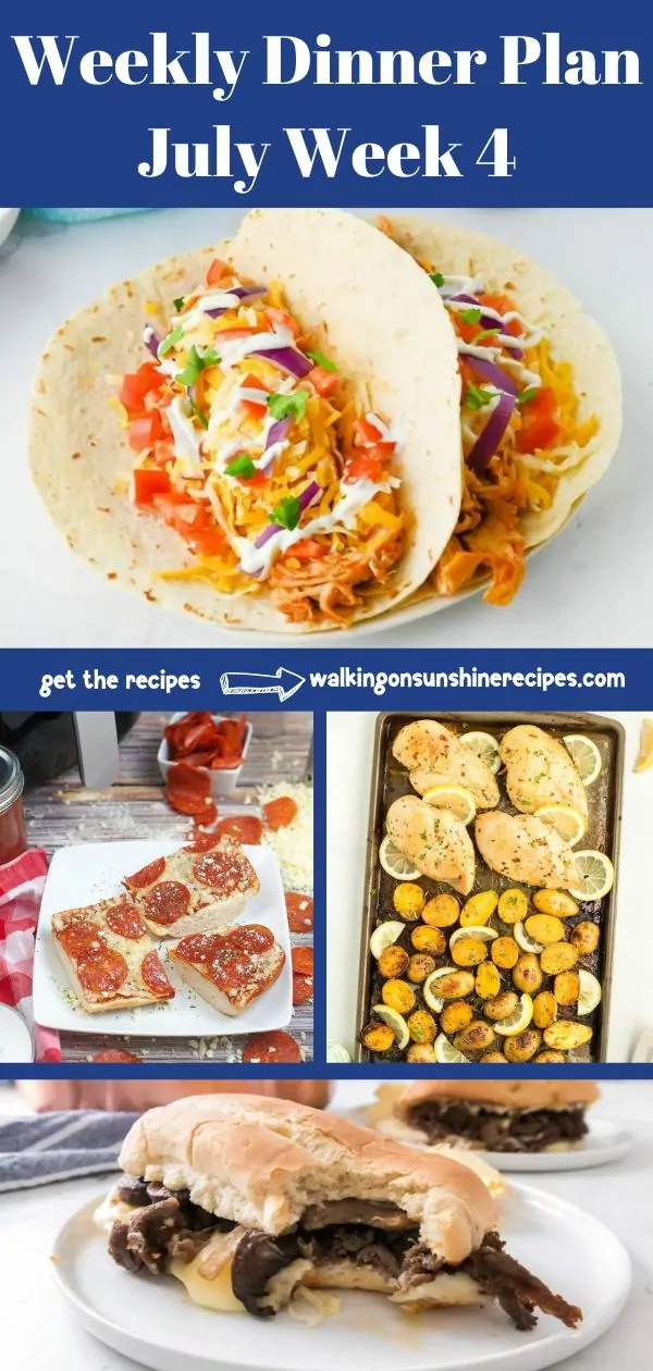 collage photo of different meals to make for dinner.