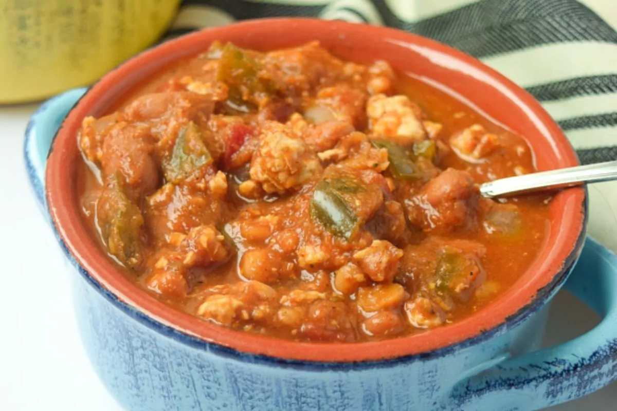bowl Pumpkin Chicken Chili