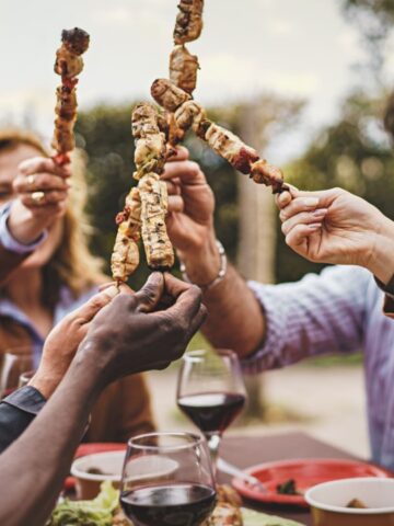 Toasting with Skewers