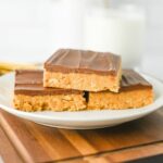 no bake peanut butter squares.